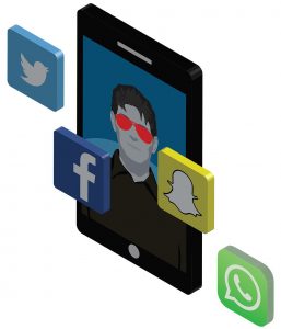 scaming you through social media
